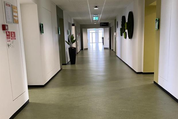 Mødegangen på 1. sal i Sundhedshuset